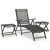vidaXL Salon de jardin 9 pcs Noir et anthracite