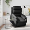 vidaXL Fauteuil inclinable de massage noir similicuir