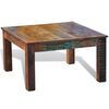 vidaXL Table basse carr&eacute;e Bois de r&eacute;cup&eacute;ration