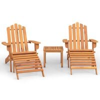 vidaXL Ensemble de salon de jardin Adirondack 3 pcs bois acacia solide