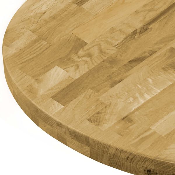vidaXL Dessus de table Bois de chêne massif Rond 44 mm 400 mm