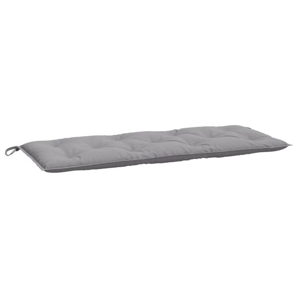 vidaXL Coussins de banc jardin lot de 2 gris 120x50x7 cm tissu Oxford