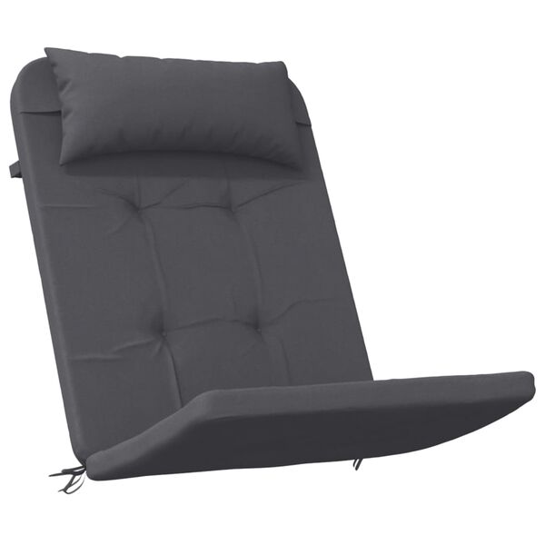 vidaXL Coussins de chaise adirondack lot de 2 anthracite tissu oxford