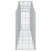 vidaXL Panier de gabions arqu&eacute; 200x30x60/80 cm Fer galvanis&eacute;