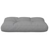 vidaXL Coussin de palette gris 50x40x12 cm tissu