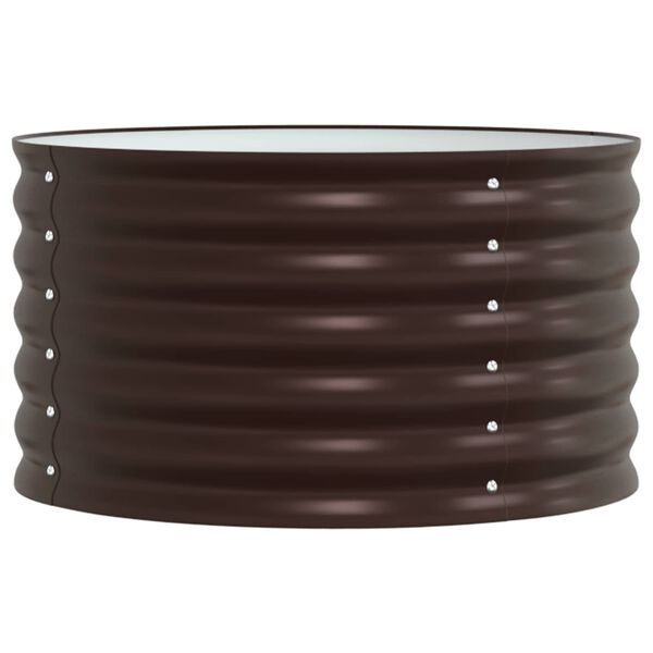 vidaXL Lit sur&eacute;lev&eacute; Marron 80 x 80 x 44 cm Acier