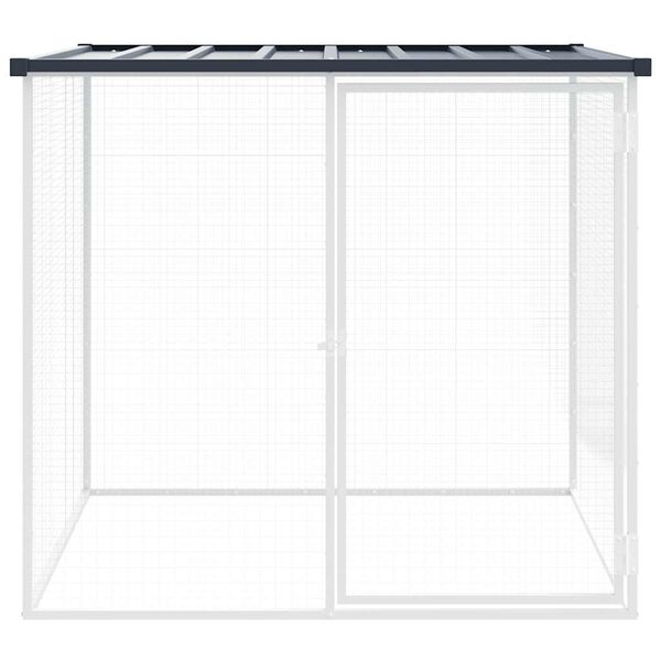 vidaXL Poulailler avec toit anthracite 103x98x90 cm acier galvanisé