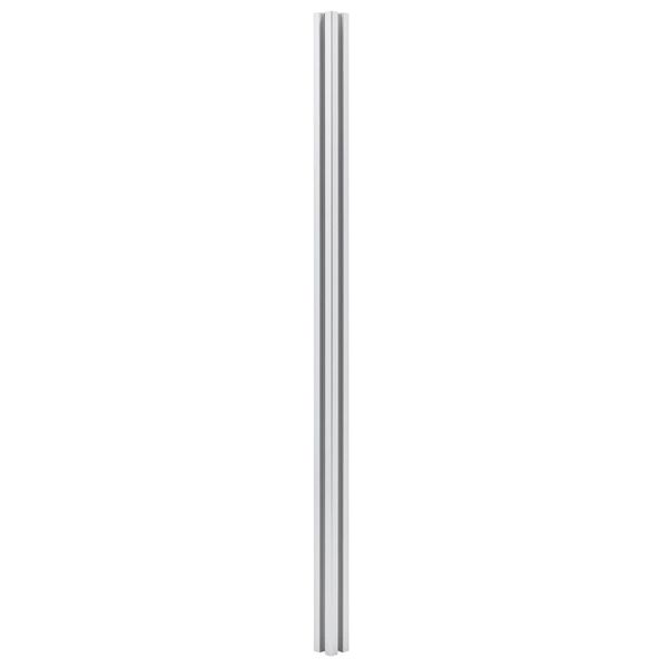 vidaXL Poteaux de clôture 3 pcs Aluminium 185 cm