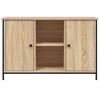 vidaXL Meuble TV ch&ecirc;ne sonoma 100x35x65 cm bois d'ing&eacute;nierie