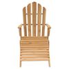 vidaXL Chaise Adirondack avec repose-pied bois de teck solide