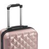 vidaXL Valise rigide Dor&eacute; rose ABS