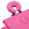 vidaXL Table de massage pliable 3 zones Bois Rose