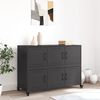 vidaXL Buffet noir 100,5x39x72 cm acier
