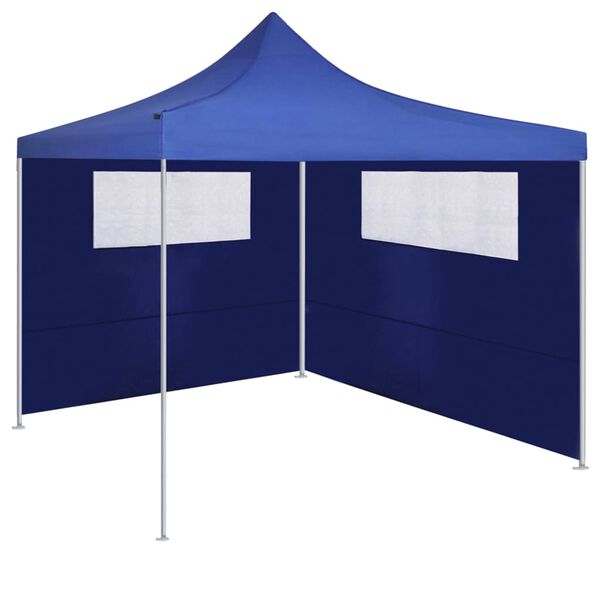 vidaXL Paroi lat&eacute;rale de belv&eacute;d&egrave;re avec fen&ecirc;tres 6x2 m Bleu