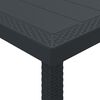 vidaXL Table de Jardin Anthracite 200 x 100 x 73 cm polyrotin