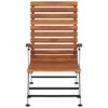vidaXL Chaise longue d'ext&eacute;rieur bois massif d'acacia