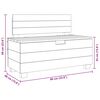 vidaXL Banc bois massif d'acajou 86x40x60 cm