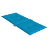 vidaXL Coussins de chaise de jardin &agrave; dossier haut lot de 4 bleu tissu