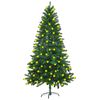 vidaXL Arbre de No&euml;l artificiel pr&eacute;-&eacute;clair&eacute; 150 cm vert