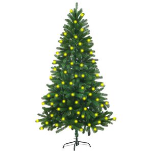 vidaXL Arbre de No&euml;l artificiel pr&eacute;-&eacute;clair&eacute; 150 cm vert