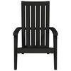 vidaXL Chaise de jardin Adirondack noir polypropylène