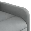 vidaXL Fauteuil inclinable de massage gris clair tissu