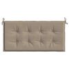 vidaXL Coussin de banc de jardin taupe 120x50x4 cm tissu oxford