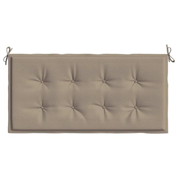 vidaXL Coussin de banc de jardin taupe 120x50x4 cm tissu oxford