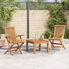 vidaXL Chaises pliables de jardin lot de 2 Bois de teck solide