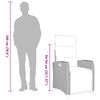 vidaXL Chaise de jardin inclinable avec table d'appoint noir polyrotin