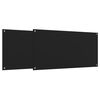 vidaXL Dosserets de cuisine 2 pcs noir 80x50 cm verre tremp&eacute;