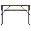vidaXL Table console avec &eacute;tag&egrave;re ch&ecirc;ne fum&eacute; 105x30x75 cm