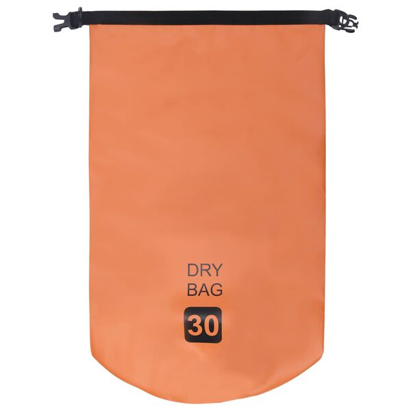 vidaXL Sac sec Orange 30 L PVC