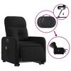 vidaXL Fauteuil inclinable de massage électrique noir tissu