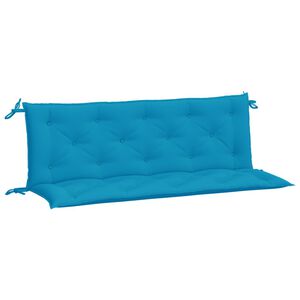 vidaXL Coussins de banc de jardin lot de 2 bleu clair tissu Oxford