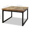 vidaXL Table basse Teck Résine 60x60x40 cm