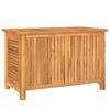 vidaXL Bo&icirc;te de rangement de jardin et sac 90x50x58cm bois massif teck