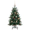 vidaXL Sapin de No&euml;l artificiel articul&eacute; 150 LED et boules 150 cm