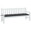 vidaXL Coussin de banc de jardin anthracite m&eacute;lang&eacute; 180x50x7 cm tissu