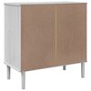 vidaXL Buffet SENJA aspect rotin blanc 80x40x80 cm bois massif de pin