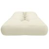 vidaXL Coussin de palette cr&egrave;me 120x40x12 cm tissu