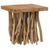 vidaXL Table basse en rondin 40x40x40 cm bois de récupération mélangé