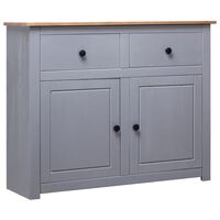 vidaXL Buffet Gris 93x40x80 cm Pin solide Assortiment Panama