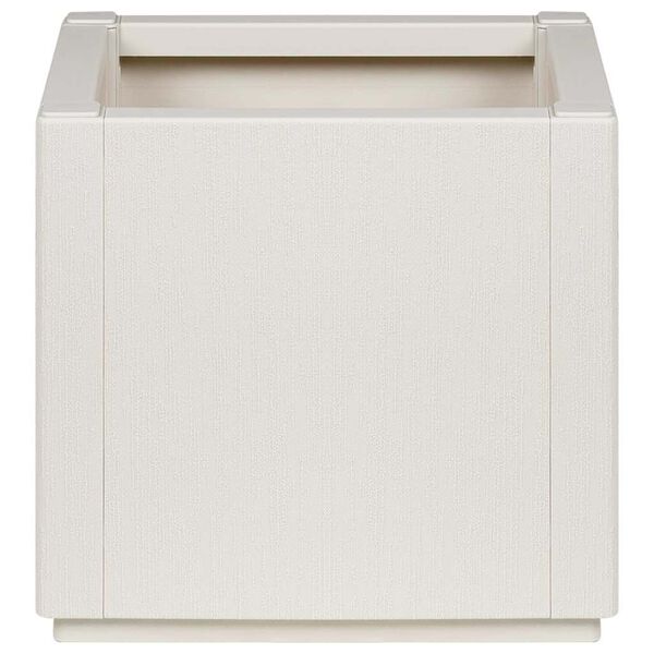 vidaXL Cache-pot de jardin Blanc 36 x 36 x 35 cm Polypropylène