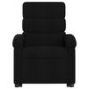 vidaXL Fauteuil inclinable de massage électrique noir tissu