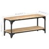 vidaXL Table basse 90x30x40 cm Bois de manguier massif