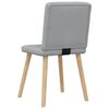 vidaXL Chaises à manger lot de 6 gris clair tissu