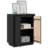 vidaXL Buffet Noir 60x34x75 cm Bois massif de pin