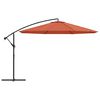 vidaXL Parasol de jardin en porte-à-faux et poteau en aluminium