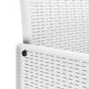 vidaXL Chaise de jardin 2 pcs Blanc 53 x 49 x 85 cm PP